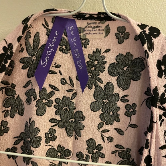 Seraphine floral midi nursing/maternity dress - Picture 3 of 4